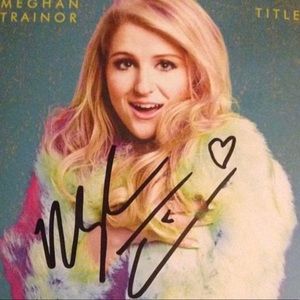 Meghan Trainor signed CD booklet
